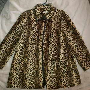 Lightweight Leopard Pea Coat